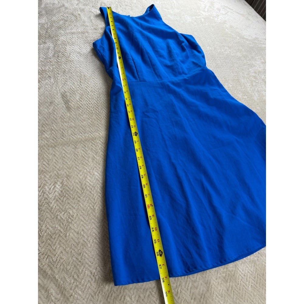 A New Day Fit & Flare Dress Womens S Royal Blue Classic Sleeveless - Picture 12 of 12